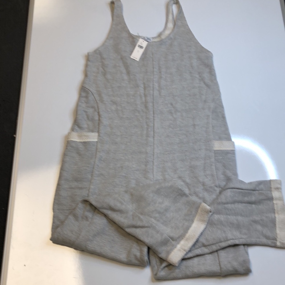 Anthropologie NWT Overalls Gray L